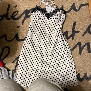 Princess Polly Langford Mini Dress White Black